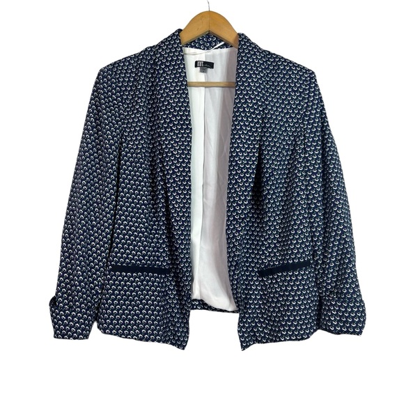 Kut From The Kloth Women’s Blue Floral Career Blazer Size M - Picture 2 of 10
